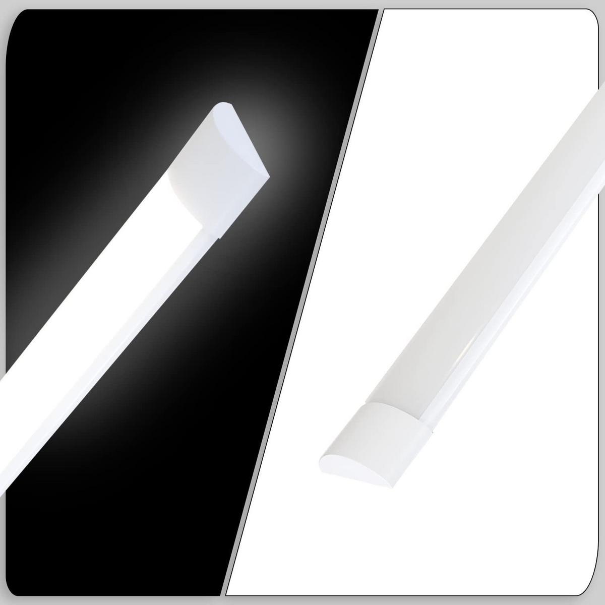 LED-DECKENLEUCHTE 120/5.7/2.6 cm - Weiß, Kunststoff (120/5.7/2.6cm) - ZMH