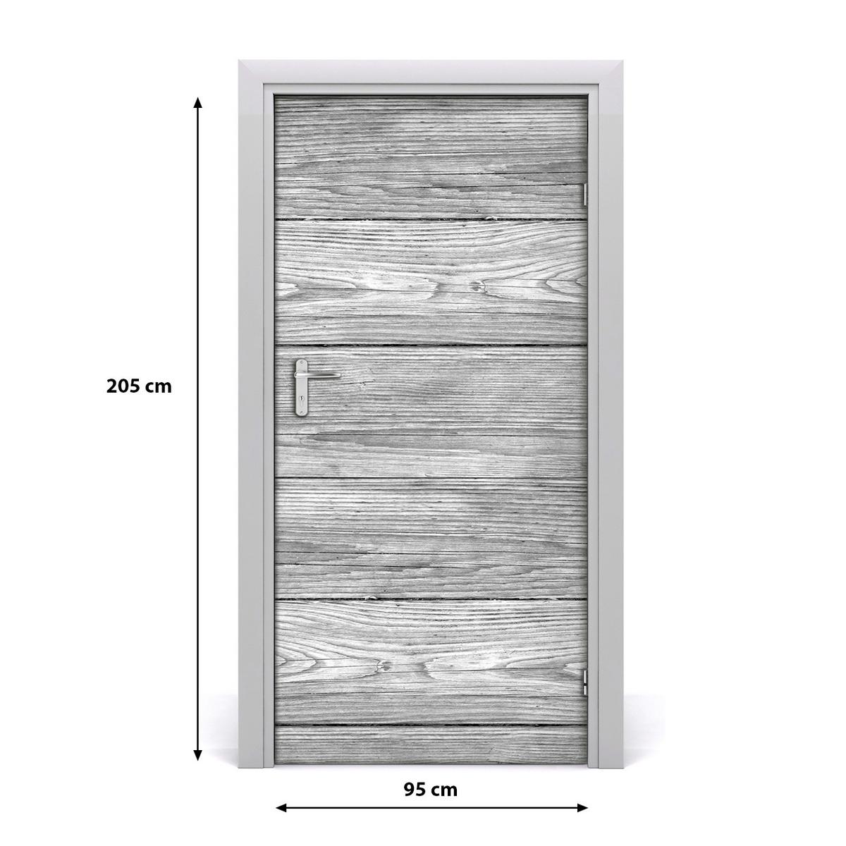 TÜRAUFKLEBER 95x205 cm Dekorativ für Türen - Grau, Kunststoff (95/205/0.01cm) - TULUP