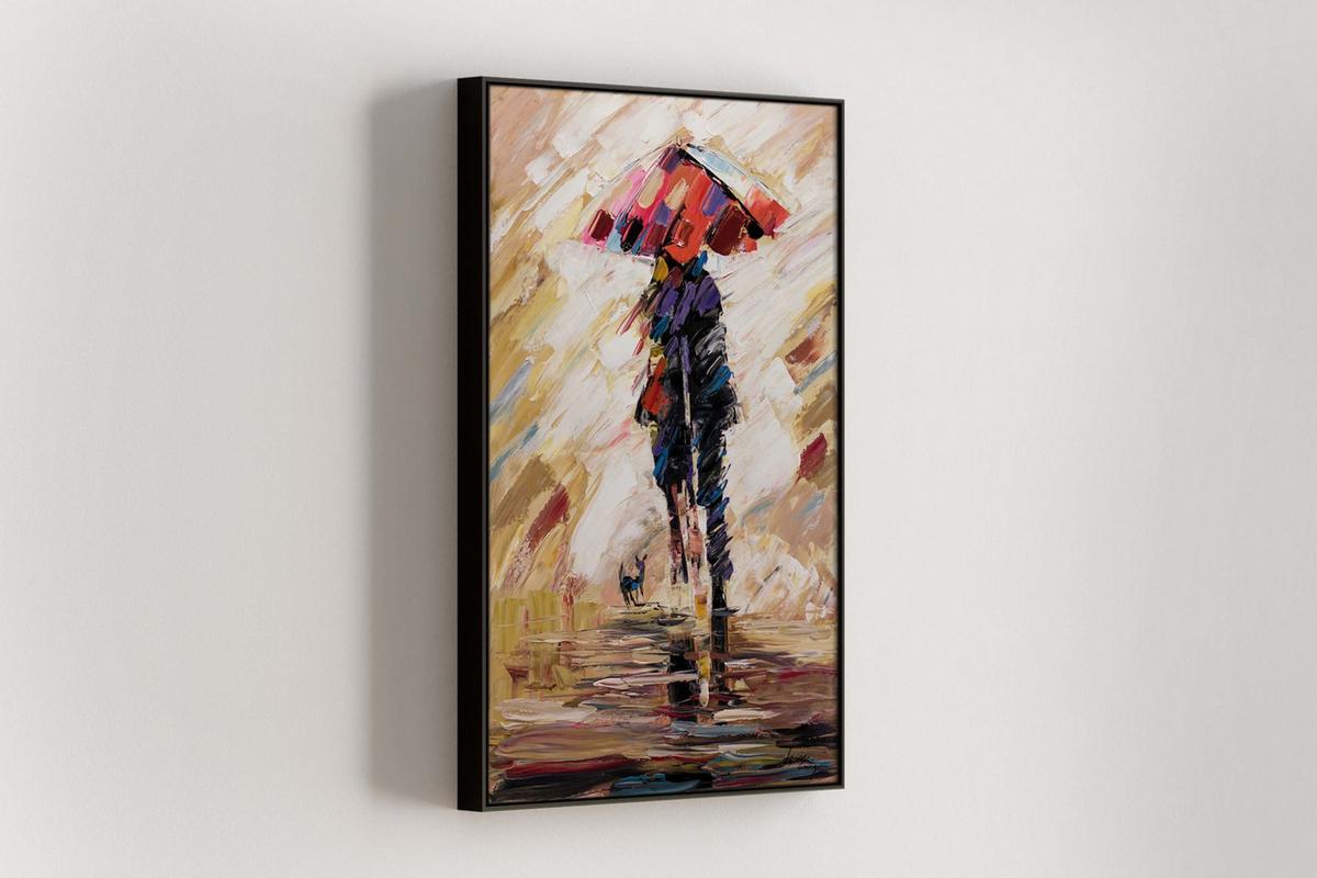 ACRYLBILD HANDGEMALT 60/90 cm - Multicolor, Holz/Textil (60/90cm) - KUNSTLOFT