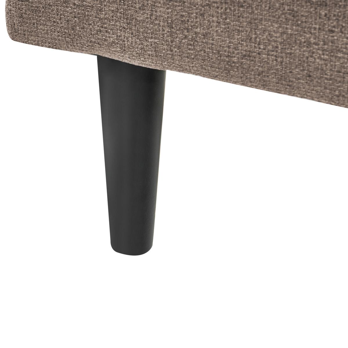 CHAISELONGUE-LINKSSEITIGE Stoff Taupe Yvoire - Taupe/Beige, Textil (68/72/151cm) - Beliani