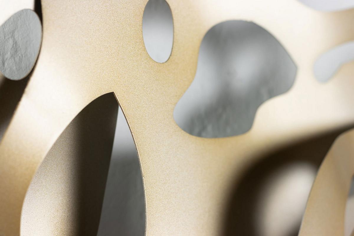 WANDDEKO Silber 120/44 cm - Silberfarben, Metall (3.3/44/5cm) - KUNSTLOFT