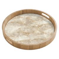 TABLETT Hellbeige - Onyx - Dezent 50x50 cm - Beige, Holz (50/5/5cm) - OnlyWow