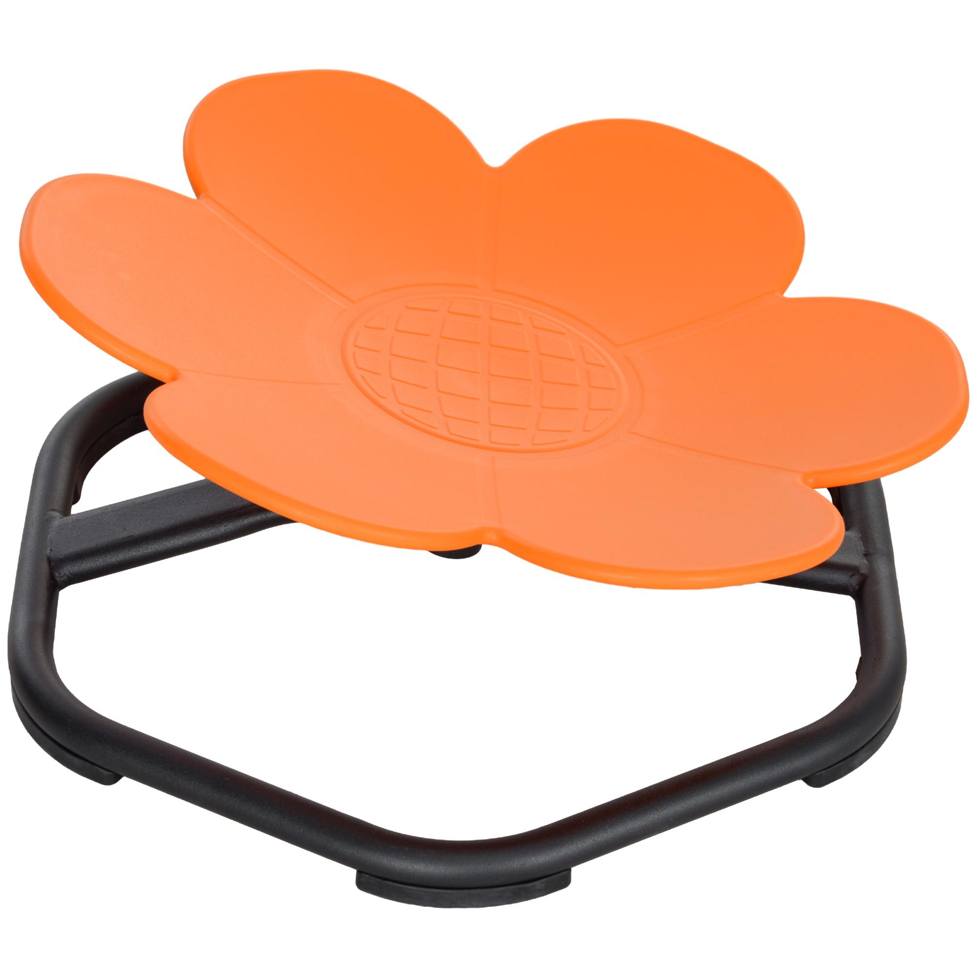 KINDERSTUHL Drehstuhl Sensorischer Balance Sitz - Schwarz/Orange, Kunststoff (55/26/55cm) - AIYAPLAY