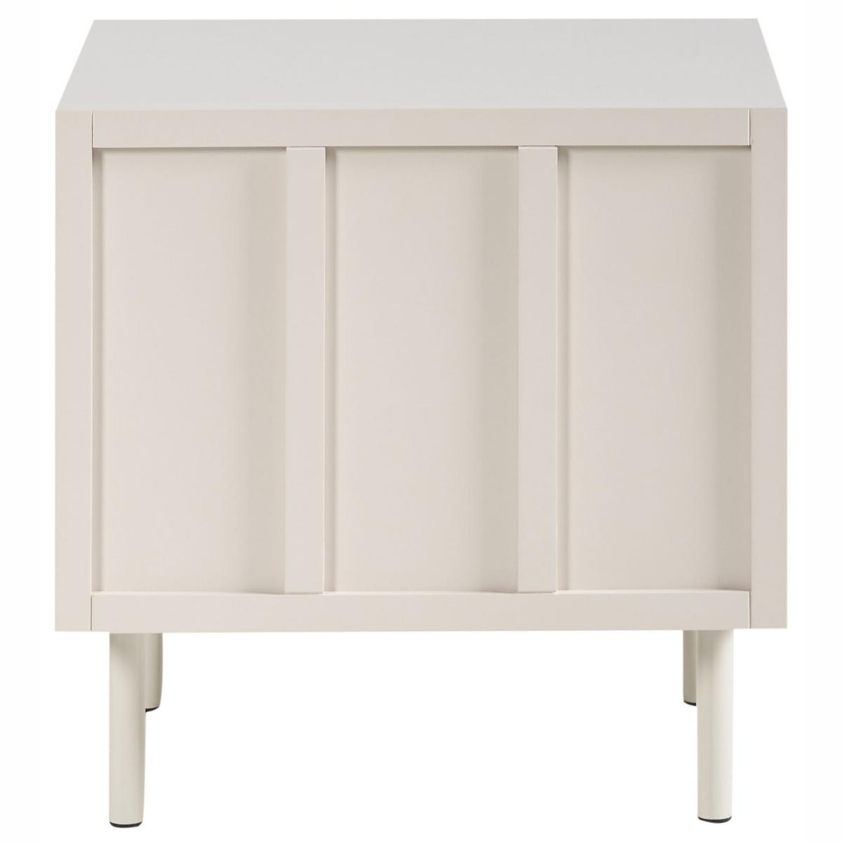 NACHTTISCH Hellbeige Clunes - Beige, Holzwerkstoff (40/50/50cm) - Beliani