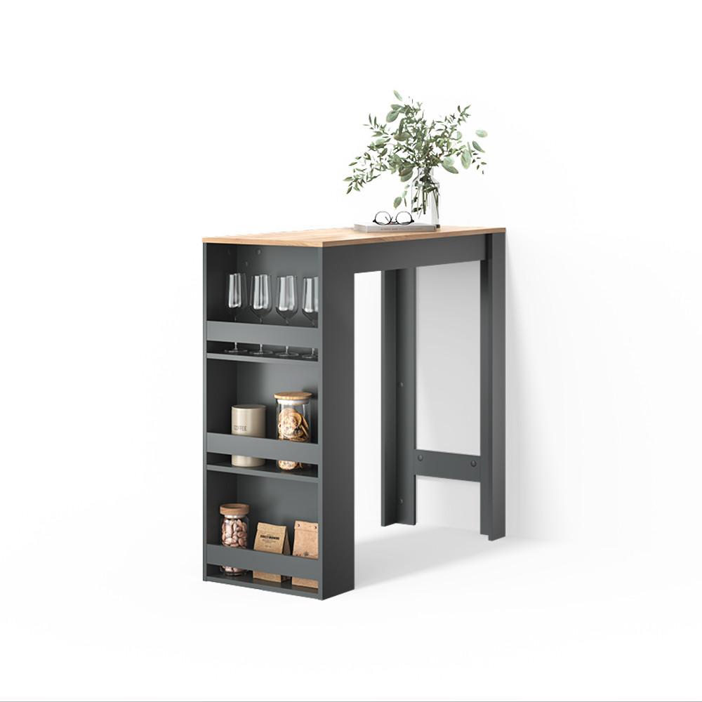 BARTISCH Regusa Anthrazit/Goldkraft Eiche 45 x 110 cm - Honigeiche/Anthrazit, Holzwerkstoff (110/45/106cm) - Livinity®
