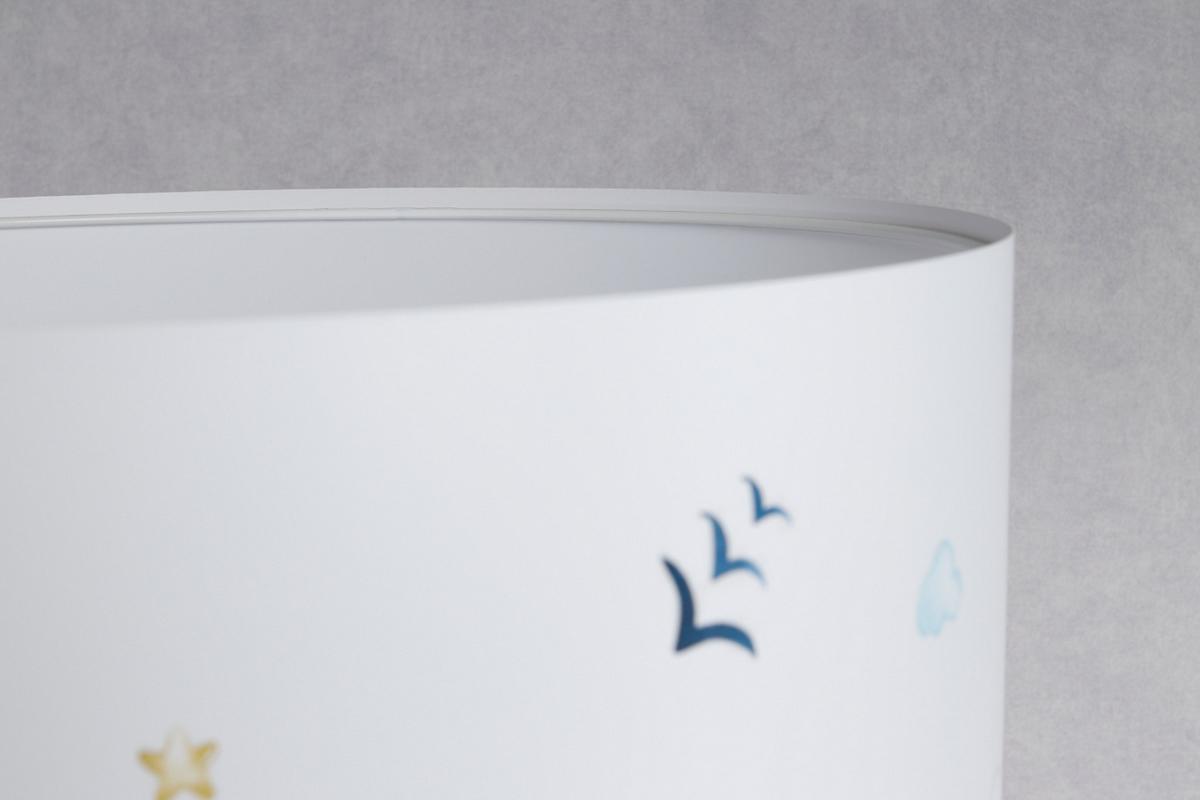 STEHLAMPE Bunt 40/30 cm - Multicolor/Weiß, Kunststoff (30/3.8/30cm) - ONZENO