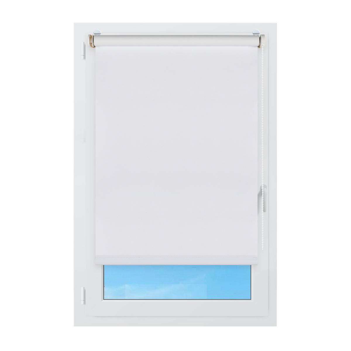 VERDUNKELUNGSROLLO Moon Easyfix Weiß 60x180 - Weiß, Kunststoff (60/180/1cm) - STORESDECO
