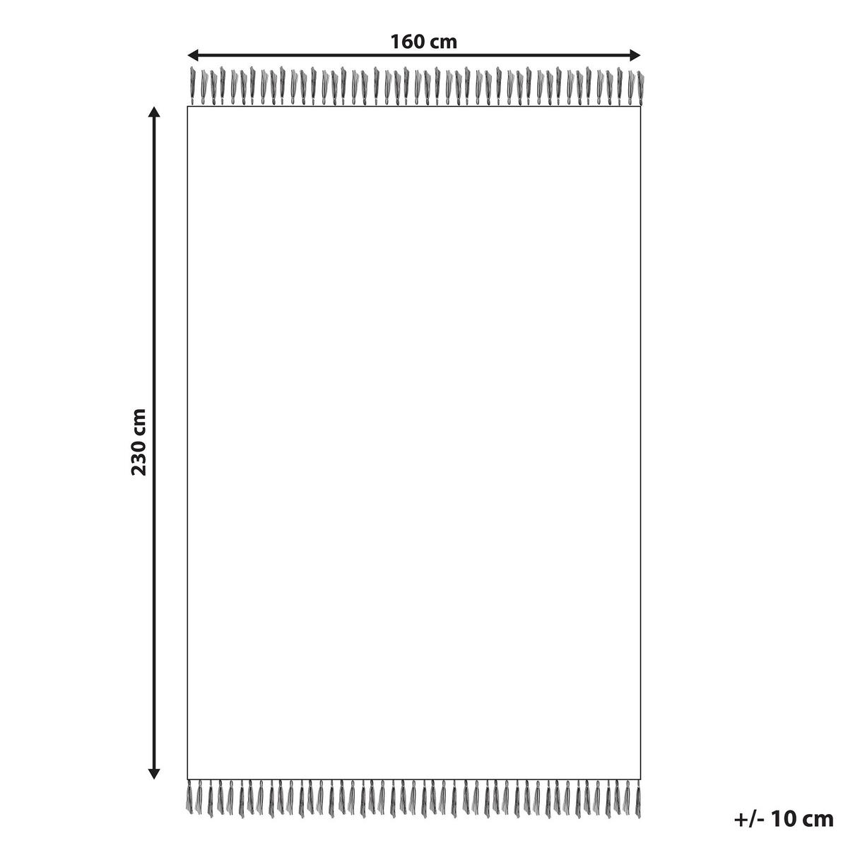 KINDERTEPPICH Beige 160/230 cm Baumwolle Khonoma - Beige, Textil (160/230cm) - Beliani