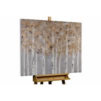 ACRYLBILD HANDGEMALT 100/75 cm - Grau, Holz/Textil (100/75cm) - KUNSTLOFT