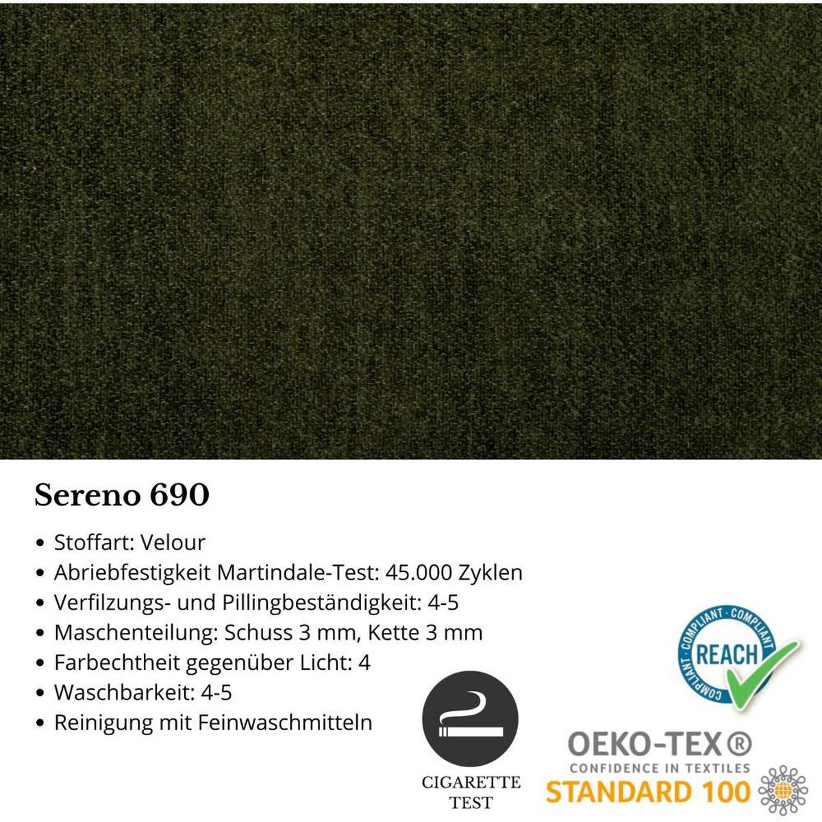 ECKSOFA Parma ohne Schlaffunktion dunkelgrün links - Dunkelgrün/Schwarz, Textil (314/224cm) - Beautysofa