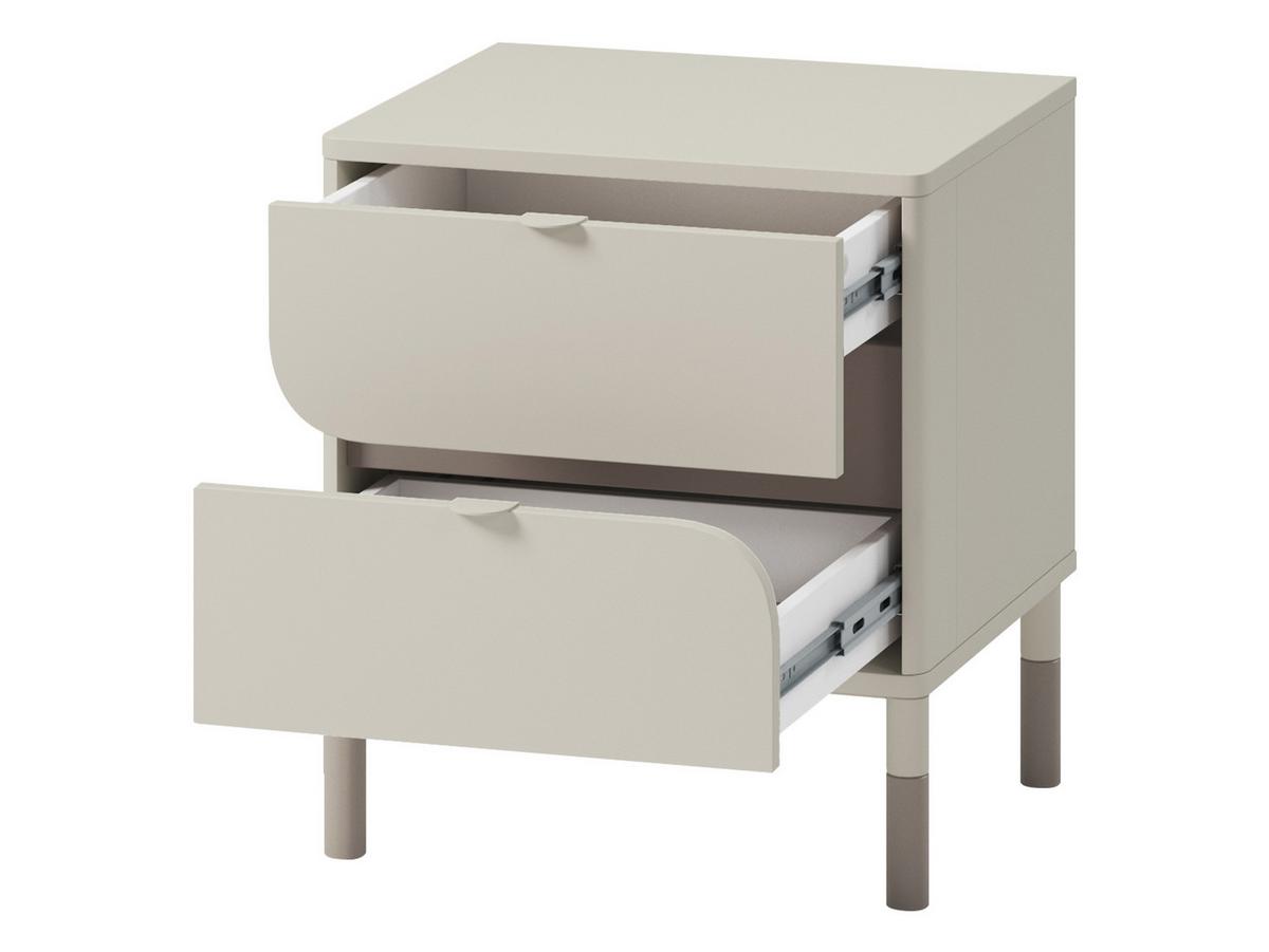 KINDER-NACHTTISCH Harmony HR07 - Kaschmir/Trüffeleichefarben, Holzwerkstoff/Kunststoff (46/52/40cm) - MIRJAN24