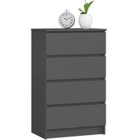 KOMMODE Graphit Grau 99/60/40 - Graphitfarben, Holzwerkstoff (60/99/40cm) - RAUMHIRSCH FURNITURE