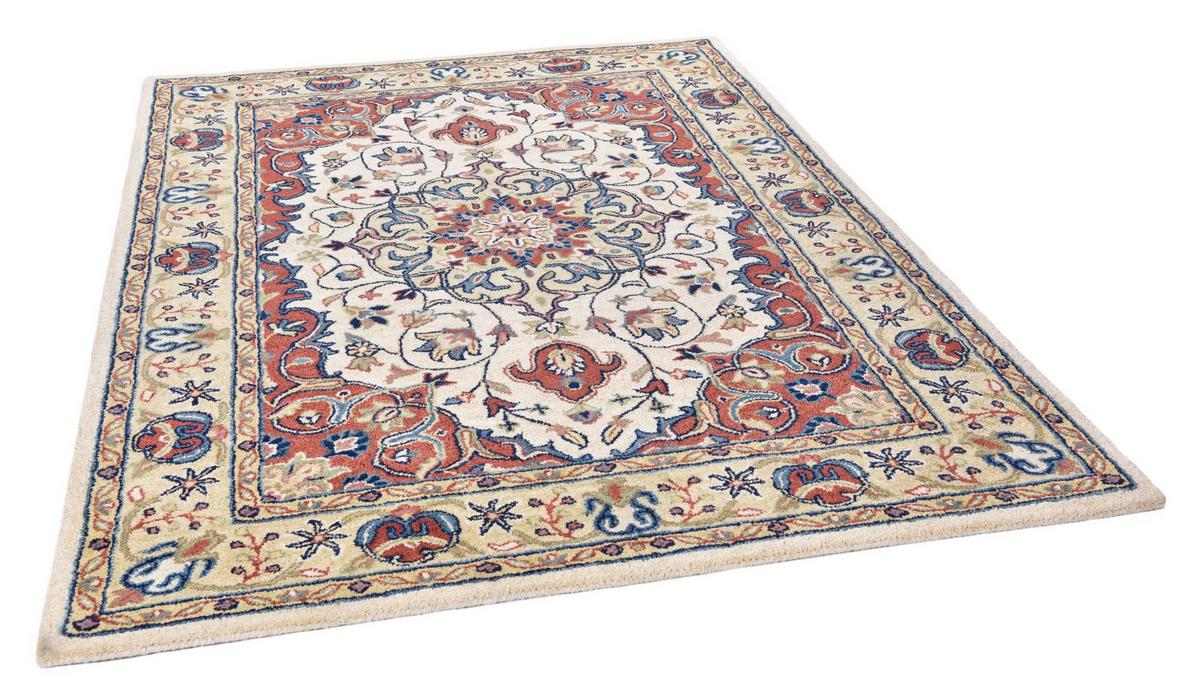HANDTUFTTEPPICH Royal Ziegler 60x90 cm - Beige, Textil (60/90cm) - THEKO