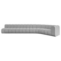 ECKSOFA modulares Sofa Karex-L3 - 490x194x70 cm Hellgrau - Hellgrau, Holzwerkstoff/Textil (490/194cm) - ALTDECOR