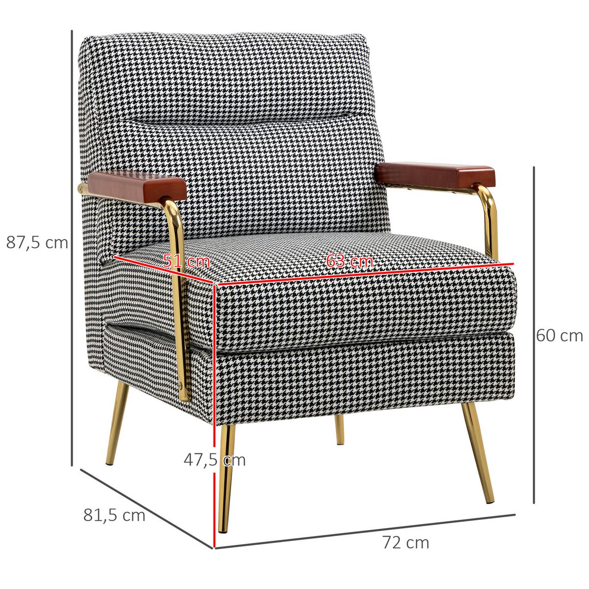 OHRENSESSEL Relaxsessel, Polstersessel Akzentsessel mit Leinenoptik, Stahlbeine - Multicolor, Kunststoff (81.5/87.5/72cm) - HOMCOM