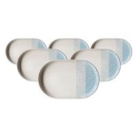 SERVIERPLATTEN Trio Blau 20 x 13 cm 6er Set - Blau, Keramik (13/2/20cm) - Ritzenhoff Breker