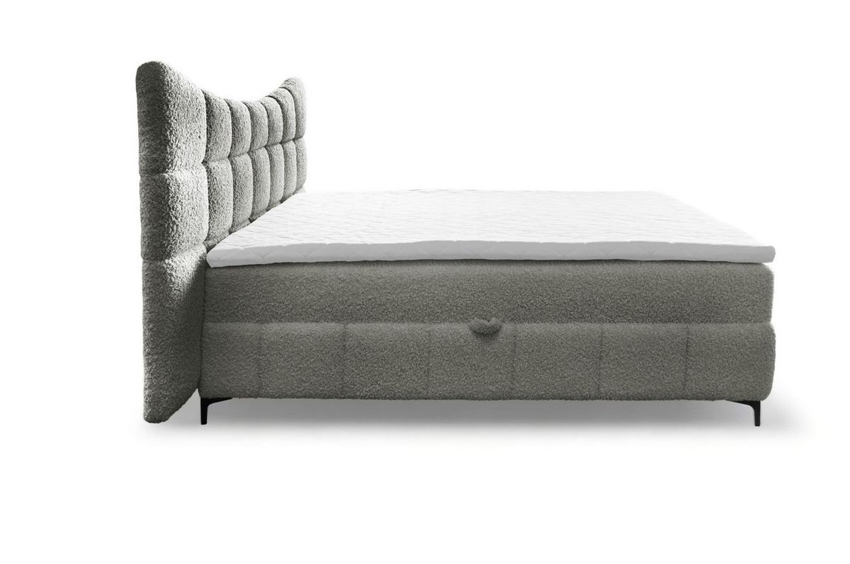 BOXBETT Nova In Rolf - Grau, Holzwerkstoff/Textil (120/200cm) - Fun Möbel