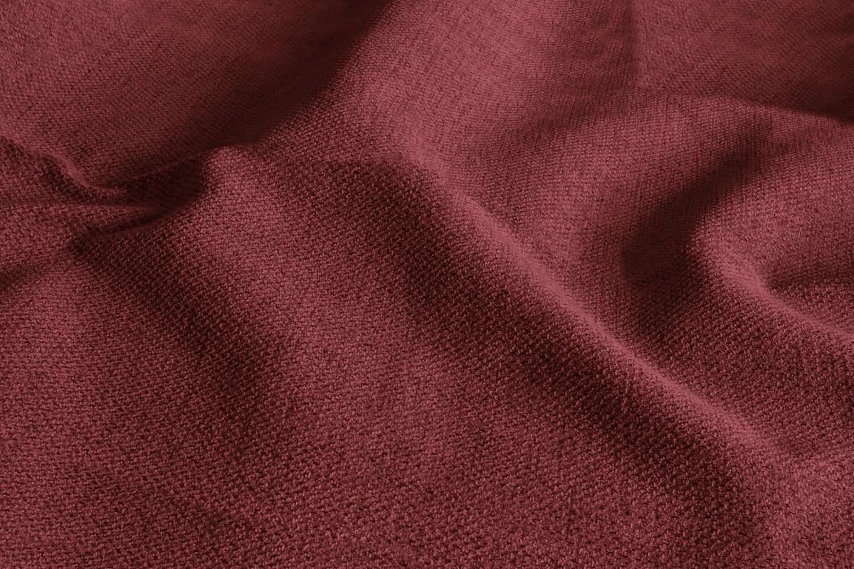 ECKSOFA VERONA 3-Sitzer links, Dunkelrot - Schwarz/Dunkelrot, Holz/Textil (224/173cm) - Courtois Laville