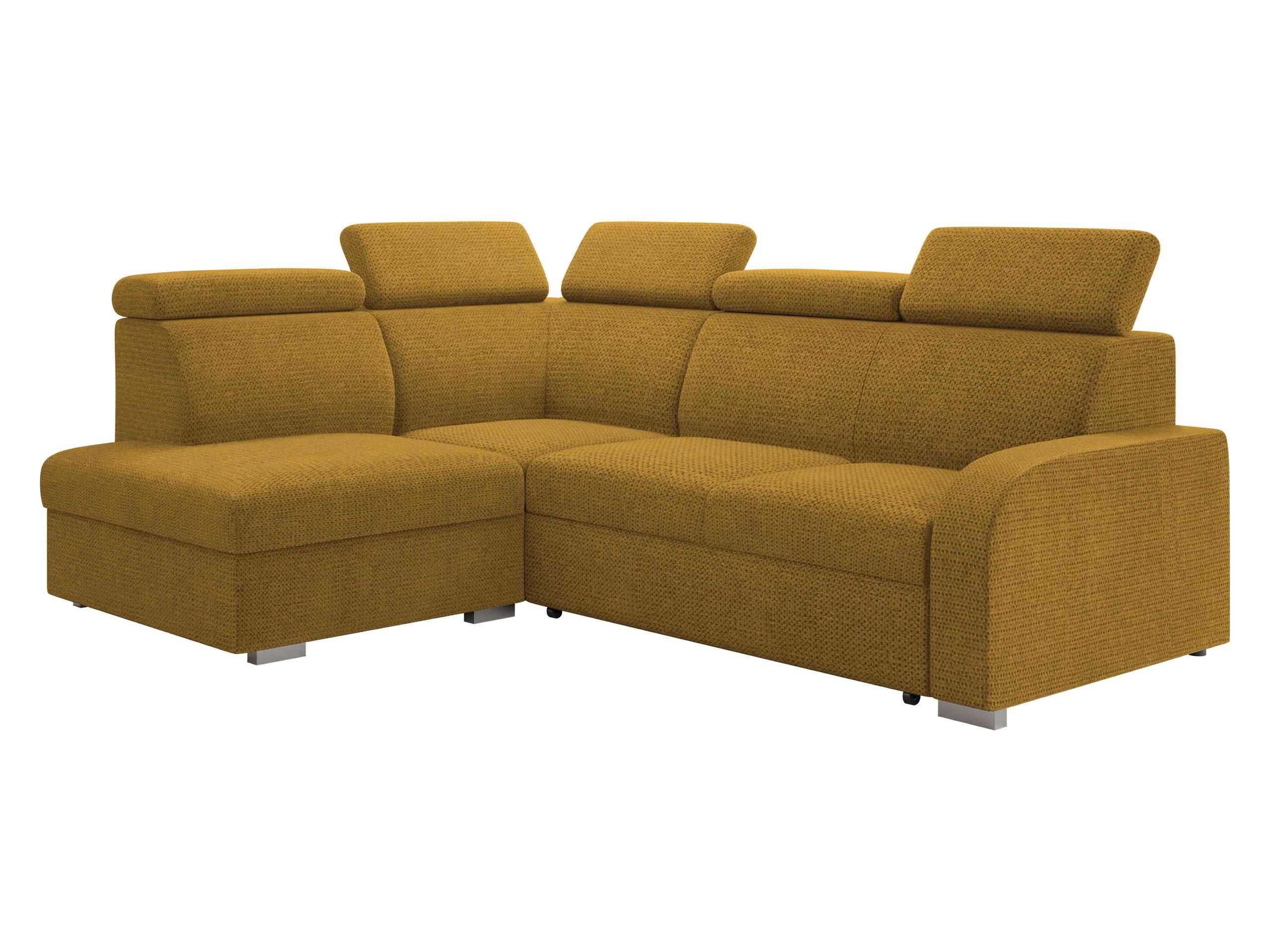 ECKSOFA Oslo 2rRLXp, Seite: Links LXP+R+2R - Gelb/Silberfarben, Holz/Textil (250/200cm) - MIRJAN24