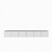 LOWBOARD ROVA 300/41/40 cm, Hängender TV-Schrank Anthrazit / Weiß - Anthrazit/Weiß, Holzwerkstoff (300/41/40cm) - MASSENO