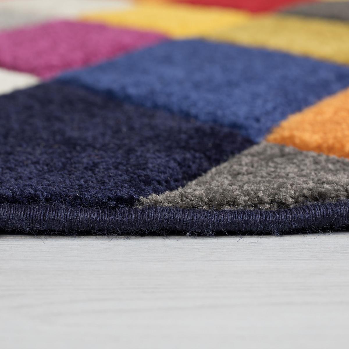 TEPPICH MEON, geometrisch, Florhöhe 11 mm, Bunt, 160 x 230 cm - Multicolor, Textil (230/160cm) - KADIMA DESIGN