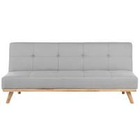 3-SITZER-SCHLAFSOFA Polyester Grau Froya - Hellgrau, Textil (183/80/80cm) - Beliani