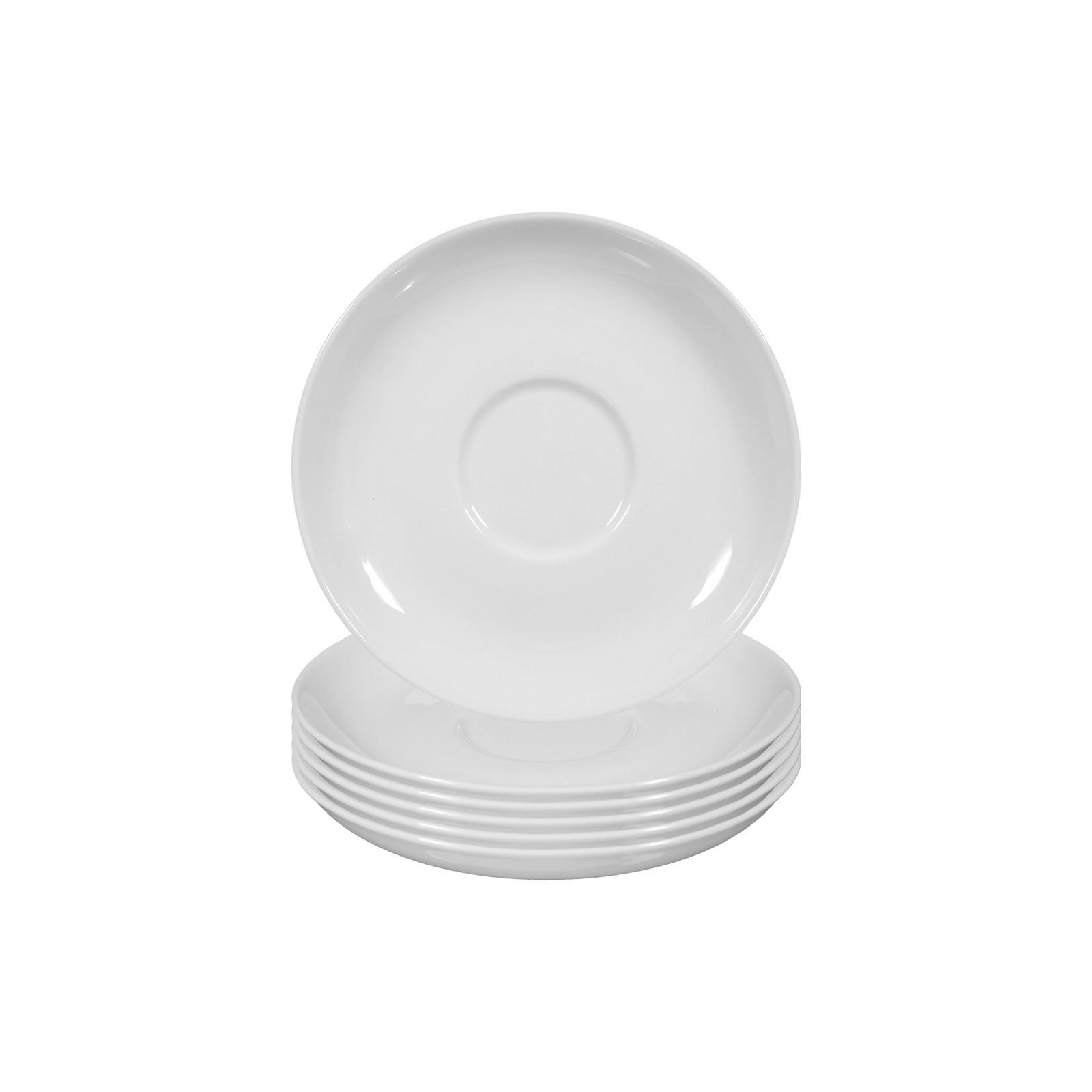 TEEUNTERTASSEN Rondo/Liane weiß ø 13 cm 6er Set - Weiß, Keramik (13cm) - Seltmann Weiden