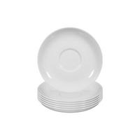 TEEUNTERTASSEN Rondo/Liane weiß ø 13 cm 6er Set - Weiß, Keramik (13cm) - Seltmann Weiden
