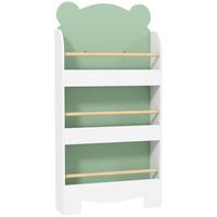 KINDER-BÜCHERREGAL MDF Grün - Grün, Holzwerkstoff (15/110/55cm) - AIYAPLAY