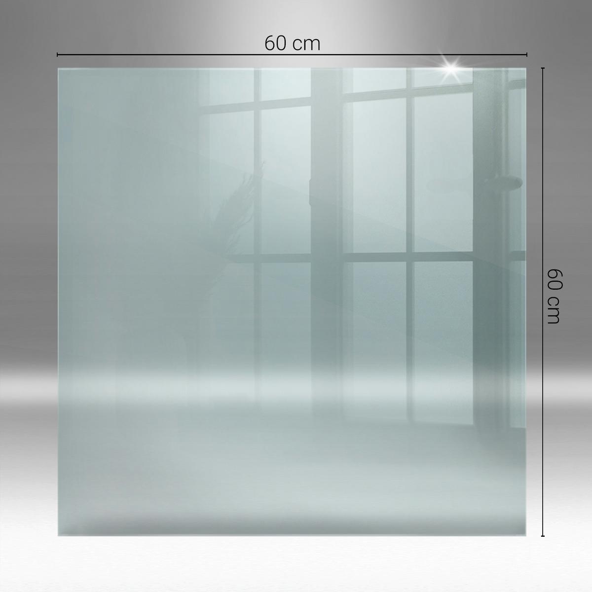 GLASPLATTE für Kamin transparent 60x60 cm - Transparent, Glas (60/60/0.4cm) - TULUP