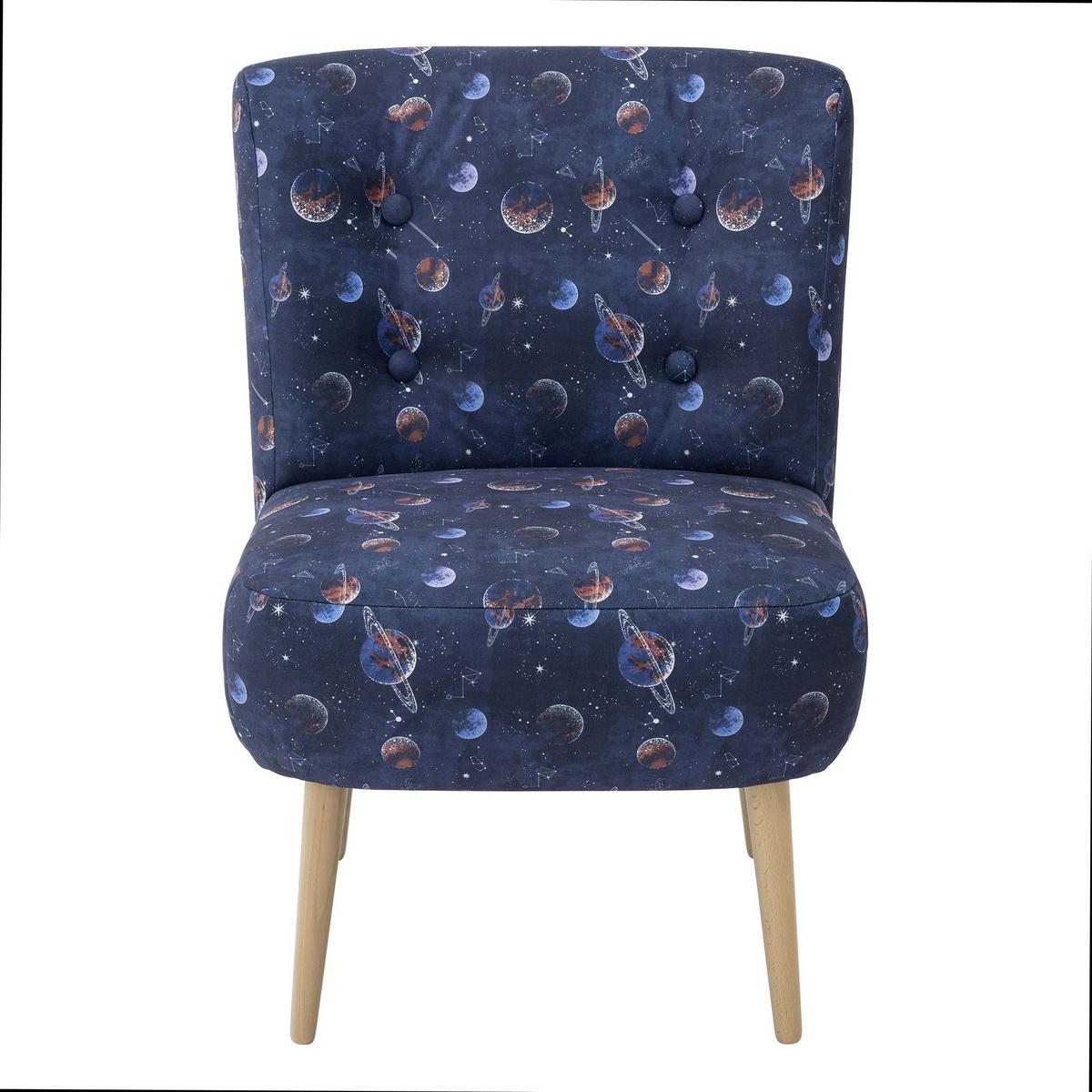 POLSTERSESSEL Kamle Flachgewebe blau - Blau, Kunststoff (58/78/68cm) - 58aufmkessel