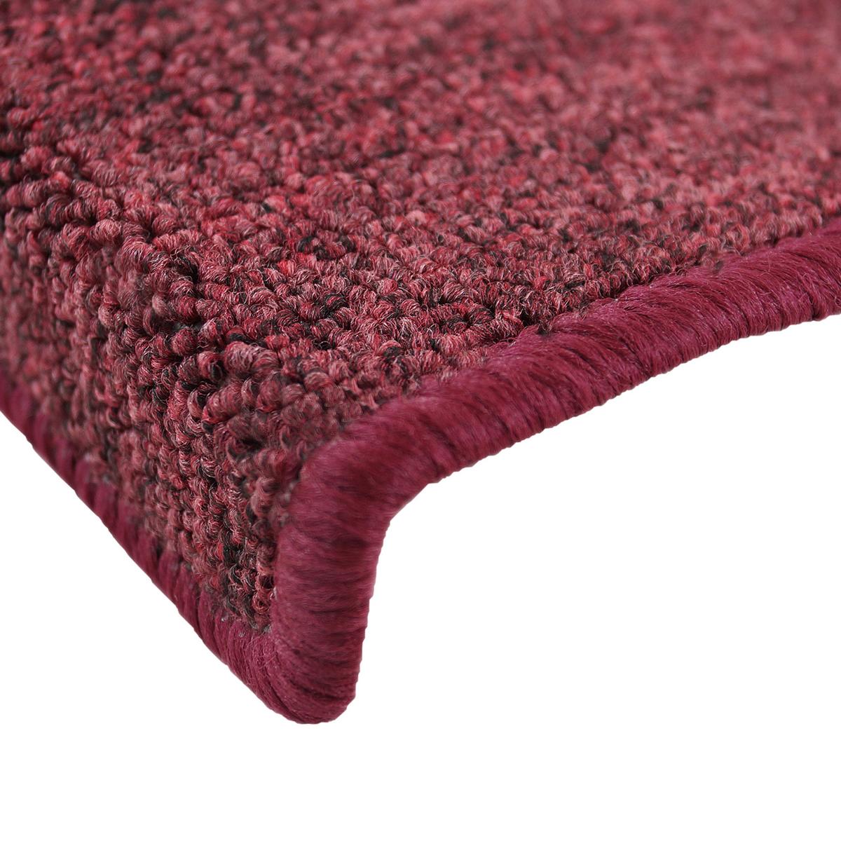 STUFENMATTE ProStair 56/20 cm Bordeau/ 15tlg - Bordeaux, Textil (56/20/1cm) - Beautissu 
