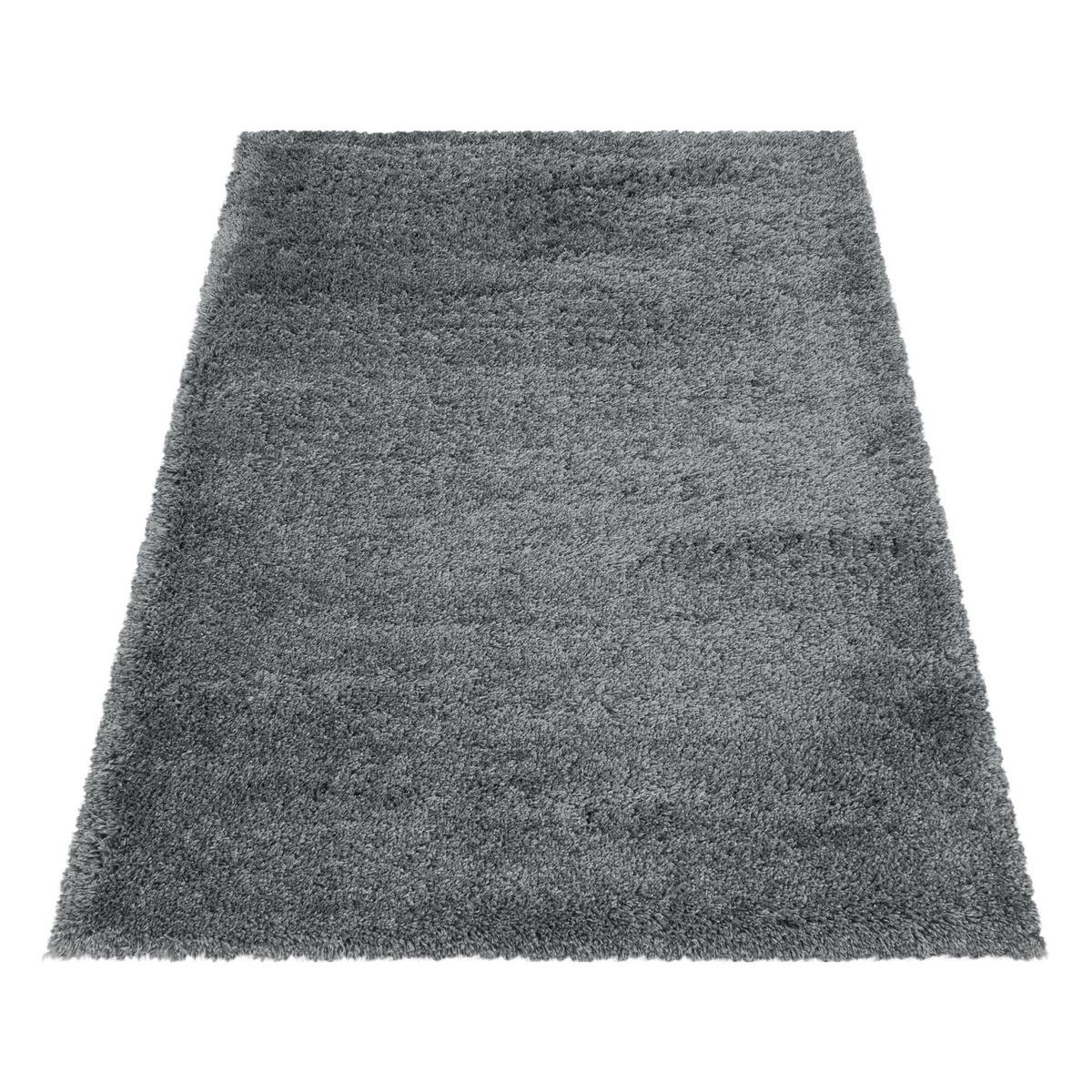 HOCHFLORTEPPICH SALZACH, einfarbig, Hellgrau, 240 x 340 cm - Grau, Textil (340/240cm) - KADIMA DESIGN
