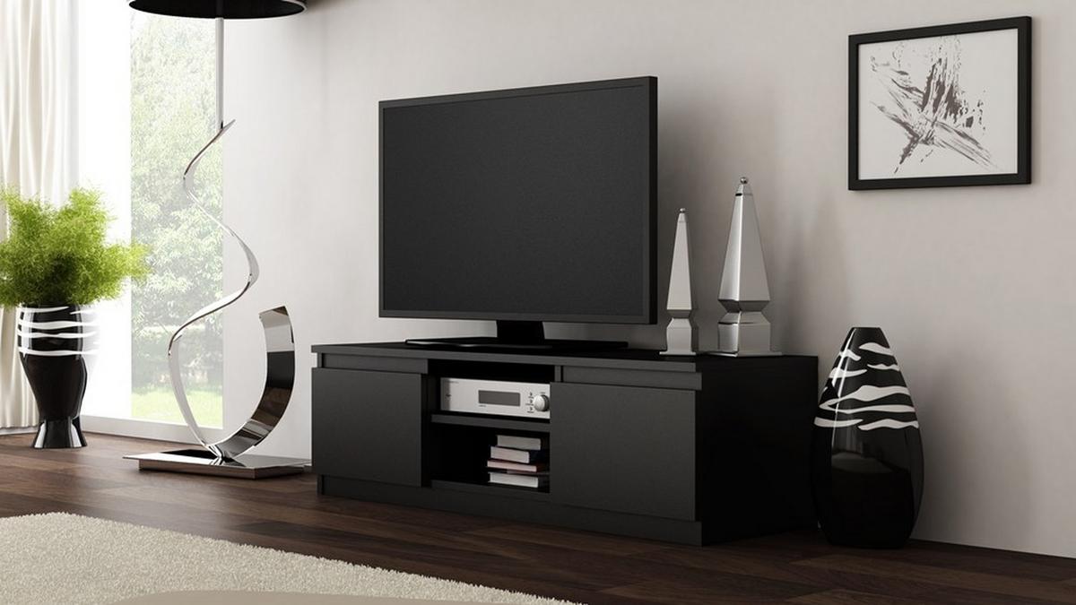 LOWBOARD Schwarz 120/36/40 - Schwarz, Holzwerkstoff (120/36/40cm) - RAUMHIRSCH FURNITURE