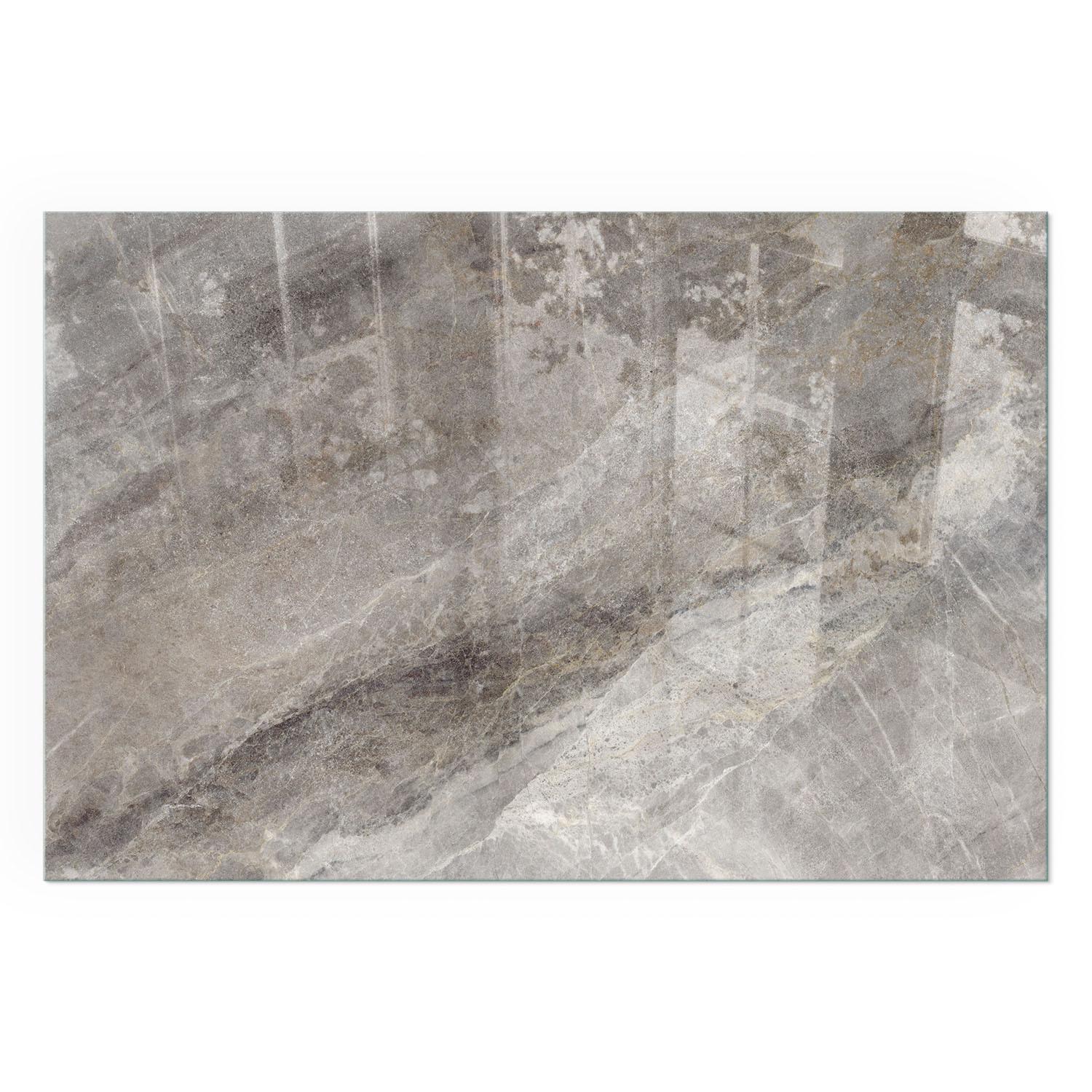 GLASPLATTE für Kamin 120x80 cm - Grau, Glas (120/80/0.4cm) - TULUP