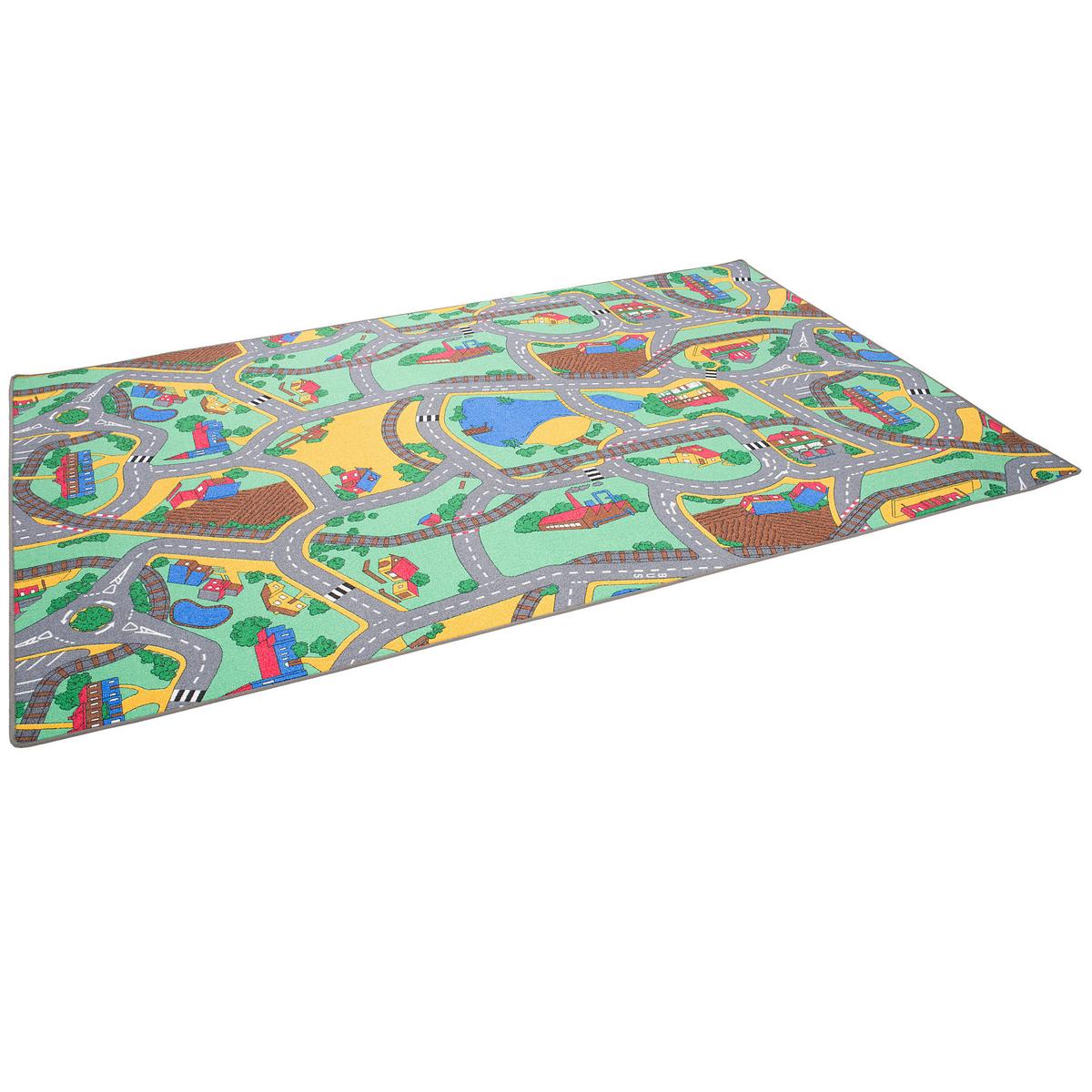 KINDER STRASSENTEPPICH - Multicolor, Textil (160/160cm) - Snapstyle