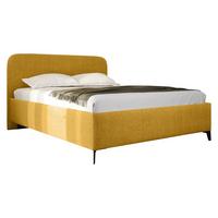 POLSTERBETT Holly - Gelb/Schwarz, Holz/Textil (140/200cm) - MIRJAN24