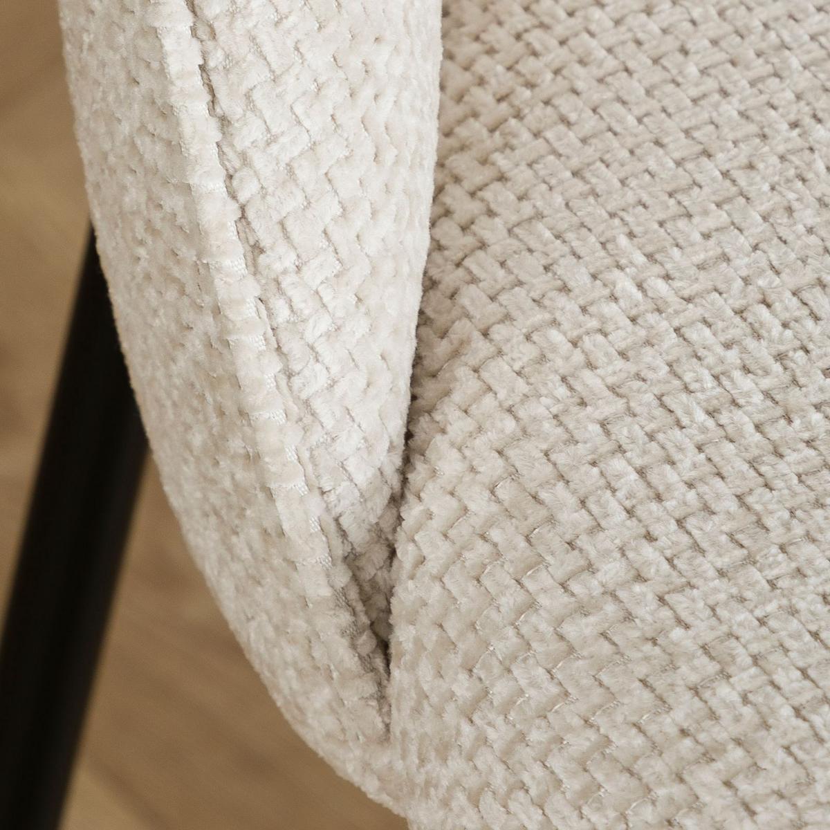 ESSZIMMERSTÜHLE CASSIE 2er-Set weiß - Weiß, Textil (48/83/53cm) - IDIMEX