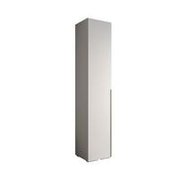 DREHTÜRENSCHRANK 236.7/50/47 1-türig - Goldfarben/Weiß, Holz/Metall (50/236.7/47cm) - MÖBEL KRYSPOL