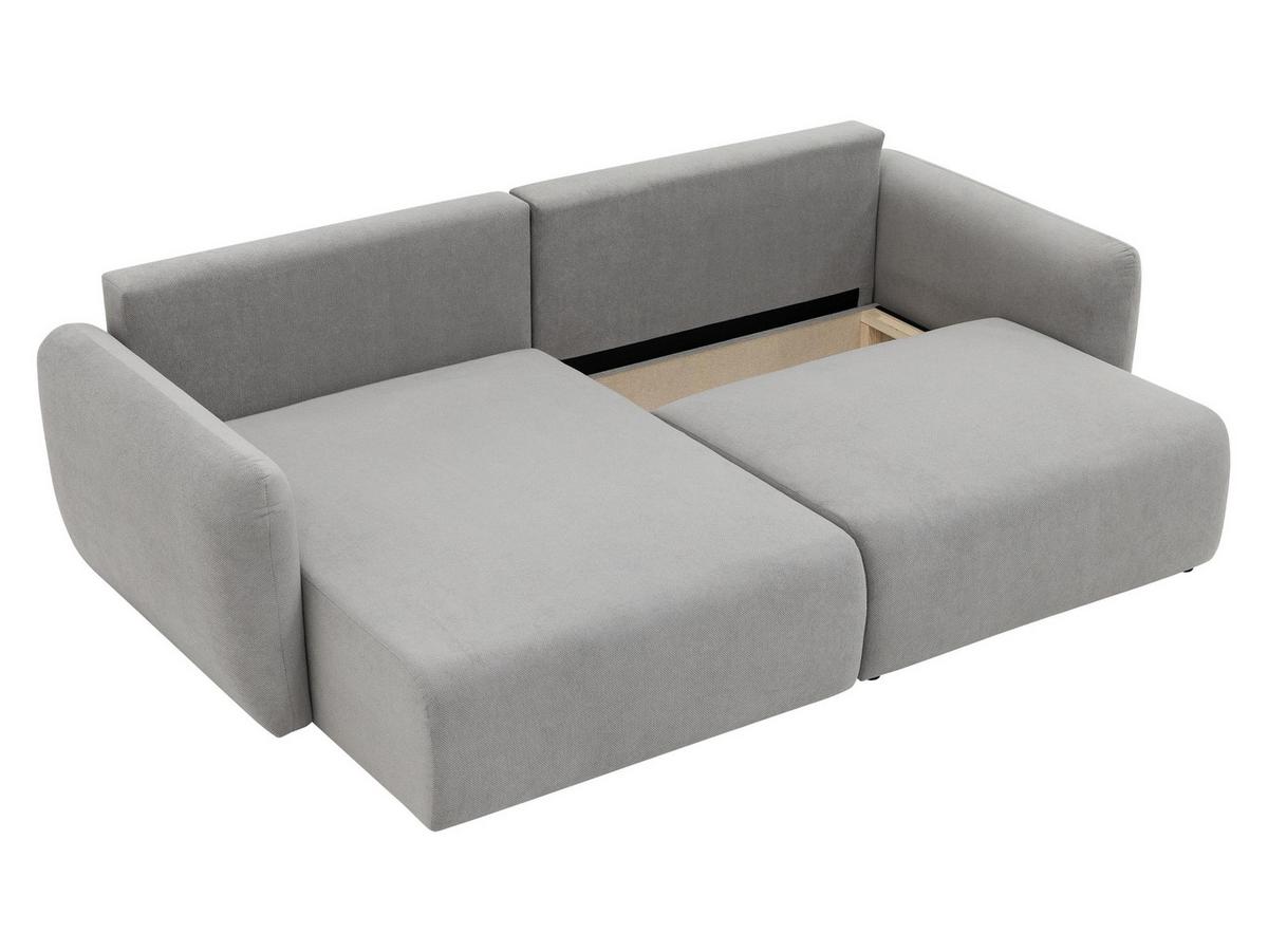 ECKSOFA Goya Slim - Beige/Schwarz, Holz/Kunststoff (234/140cm) - MIRJAN24