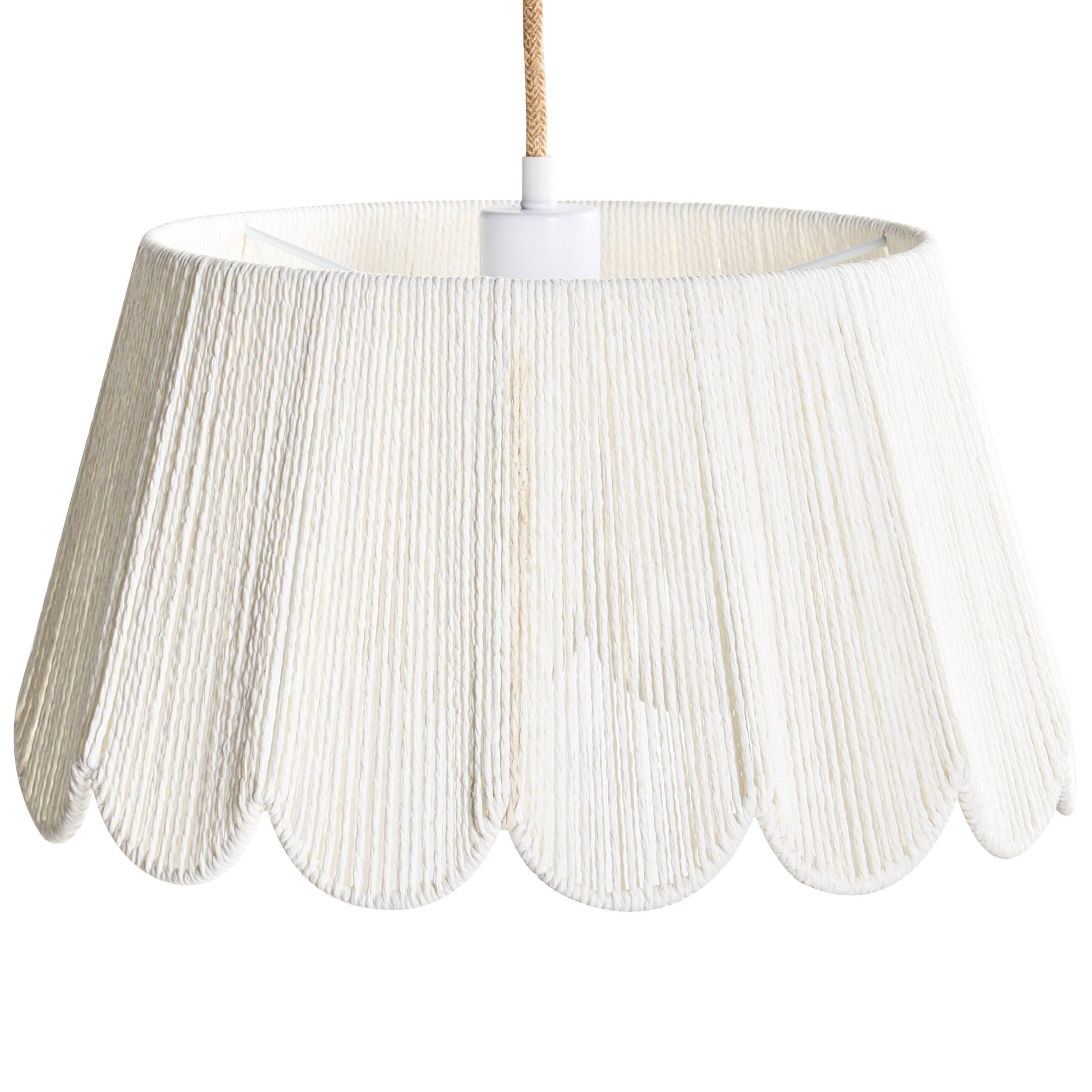 HÄNGELEUCHTE Beige Sebakwe - Beige, Papier (40/40/178cm) - Beliani
