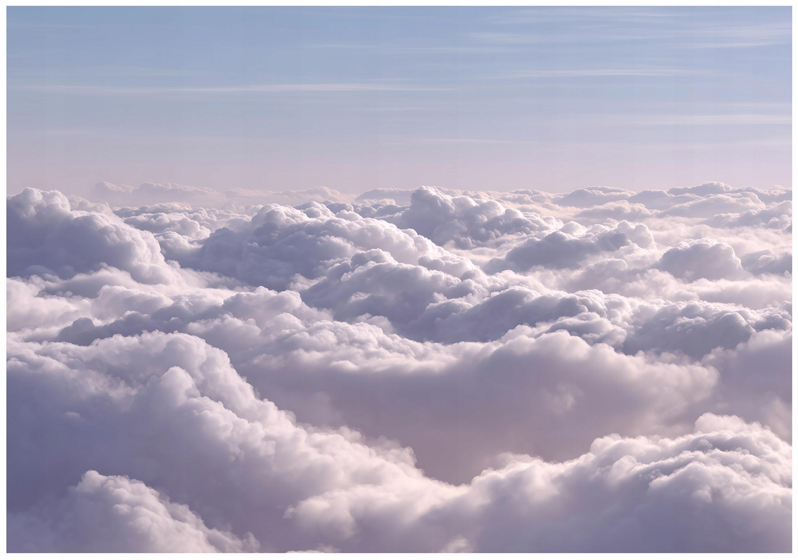 FOTOTAPETE Wolken Himmel Weiß 400x280 cm - Multicolor, Papier (400/280cm) - Wallarena