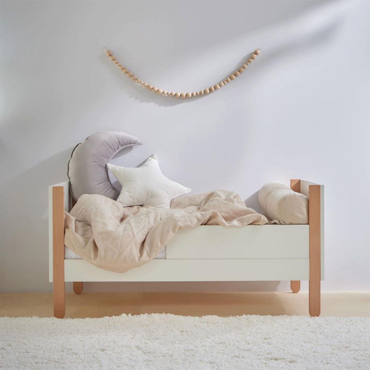 GITTERBETT 60/120 Laurie Weiß und Holz - Weiß, Holzwerkstoff (60/120cm) - Petits-meubles