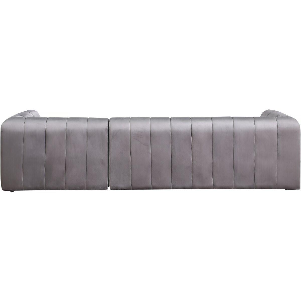 ECKSOFA victor hugo Grau - Grau, Textil (90/301cm) - Habitat Garten