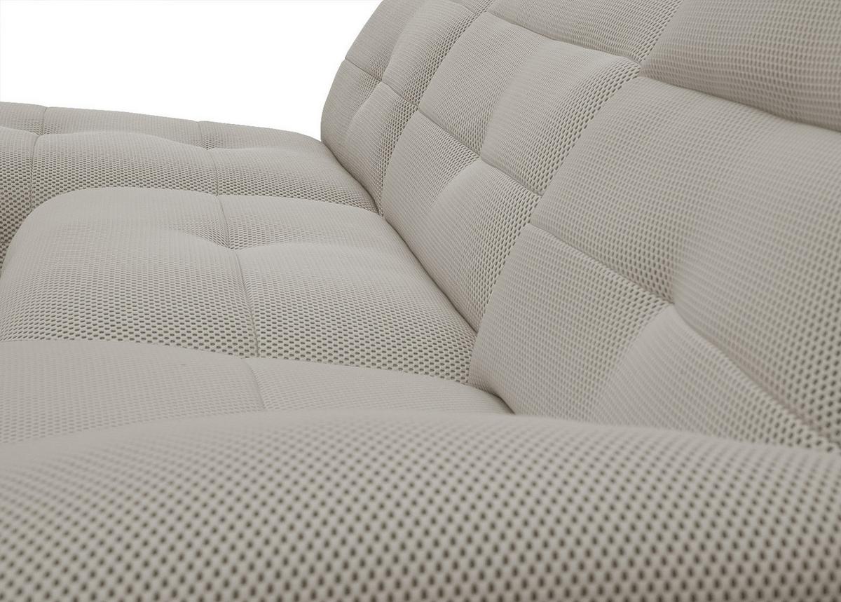 ECKSOFA TRENTO 4-Sitzer, beige - Beige/Schwarz, Holzwerkstoff/Kunststoff (165/262cm) - Wozimo