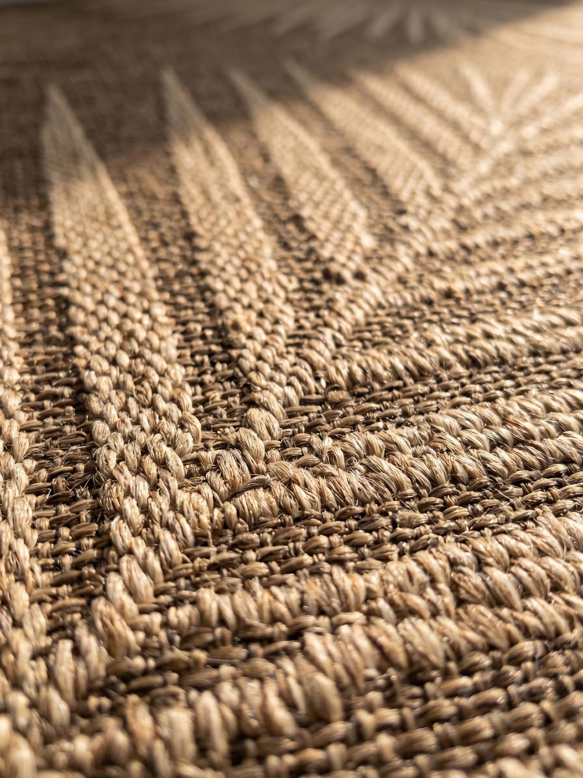 TEPPICH Outdoor ARLBERG in Braun, in Jute-Optik, Ø 200 cm - Braun, Textil (200/200cm) - KADIMA DESIGN