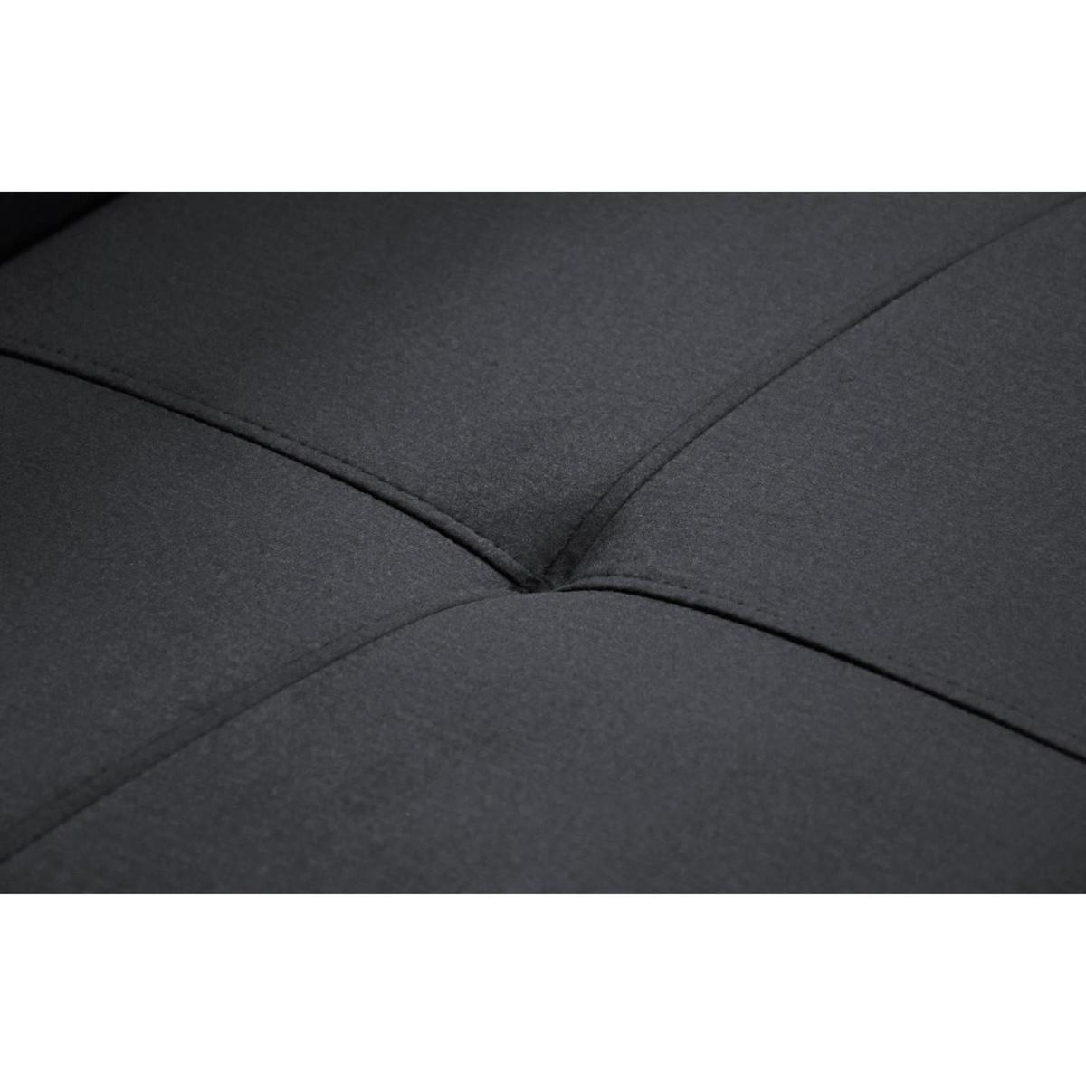 ECKSCHLAFSOFA Vild verstellbaren Kopfstützen, Schwarz, links - Chromfarben/Schwarz, Textil (275/203cm) - Beautysofa