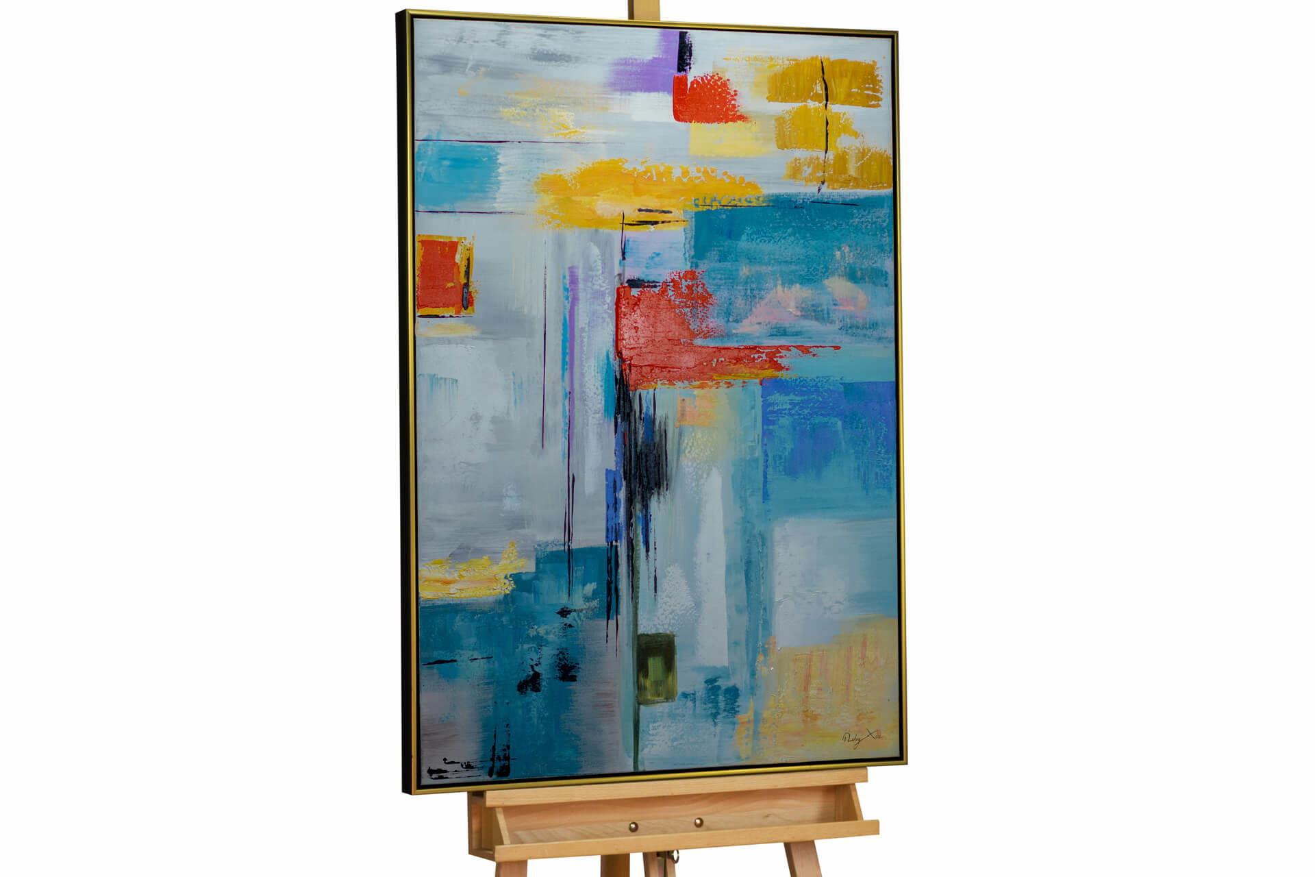 ACRYLBILD HANDGEMALT 77,5/102,5 cm - Multicolor, Textil (77.5/102.5cm) - KUNSTLOFT