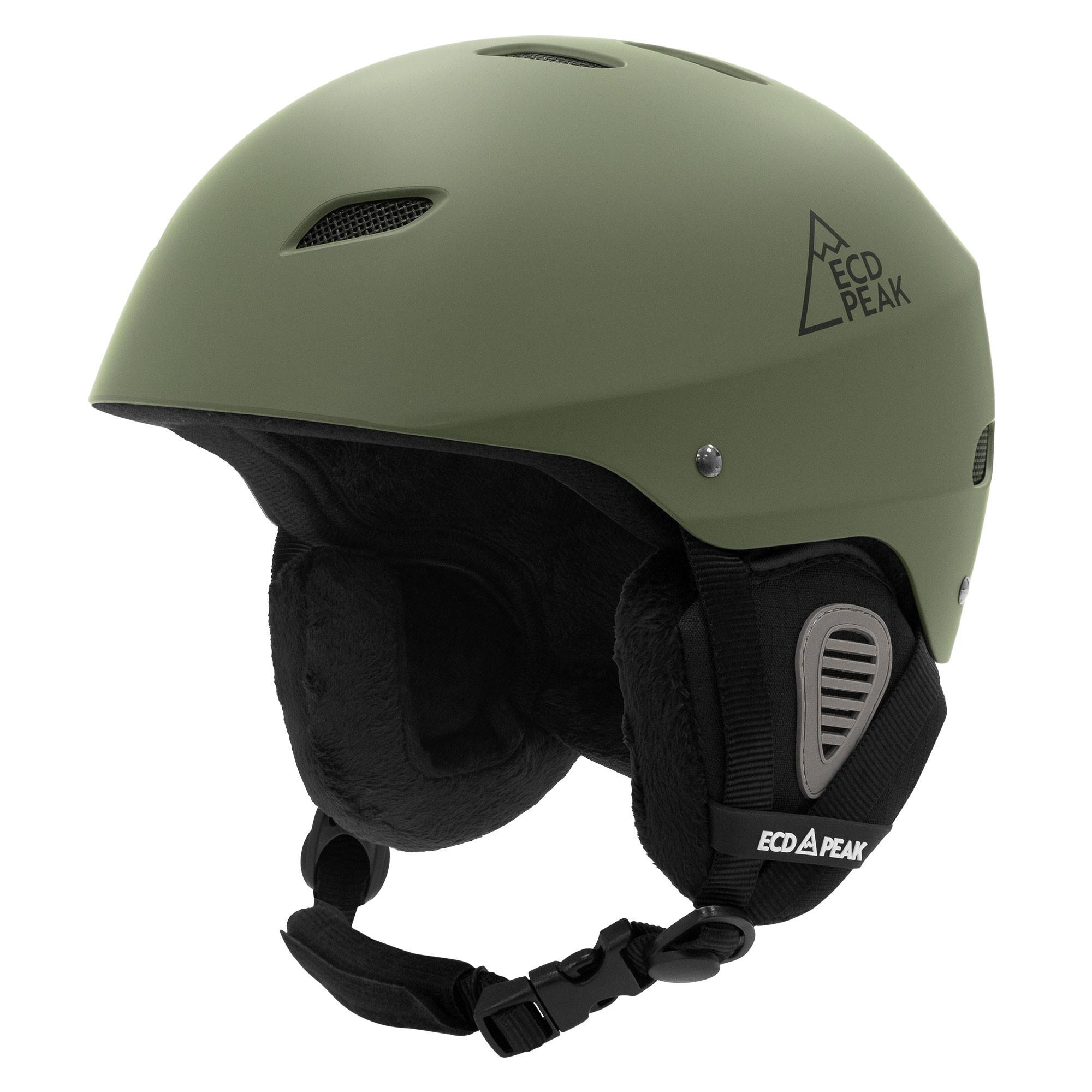 SKIHELM für Herren und Damen Snowboardhelm robust Grün L 58-61 cm - Grün, Kunststoff (30/24cm) - ECD-Germany