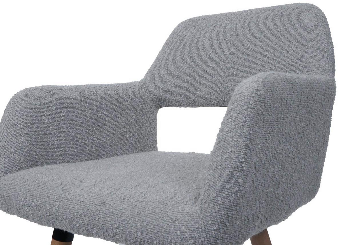 ESSZIMMERSTUHL Grau - Grau, Textil (56/80/53cm) - MCW